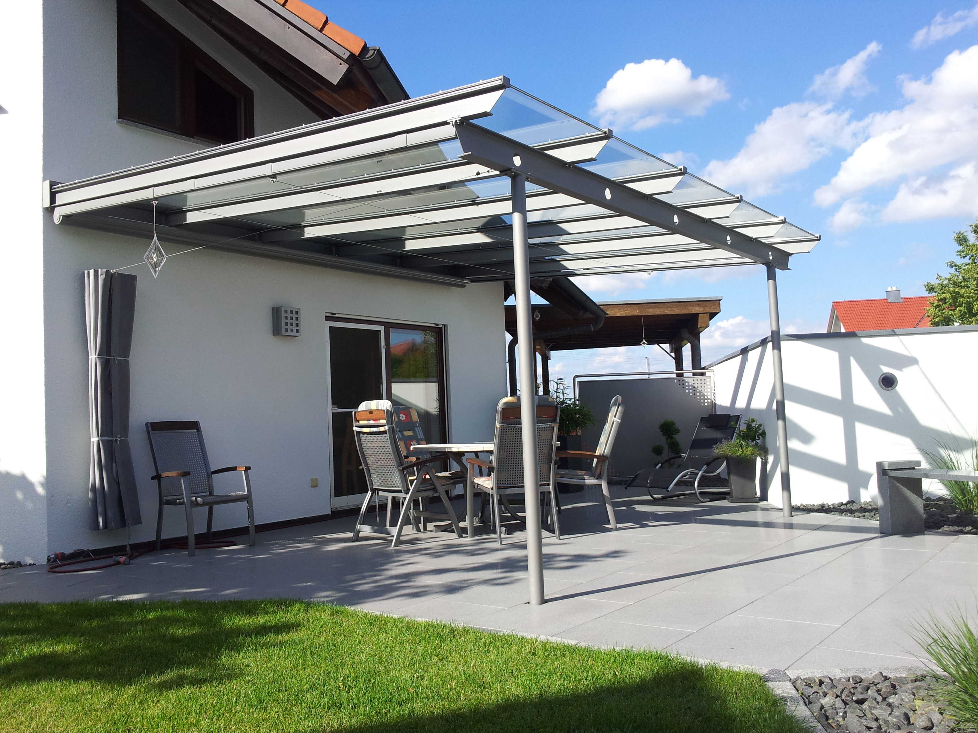 Terrassenüberdachung Bezgenriet Stahlbau Nägele