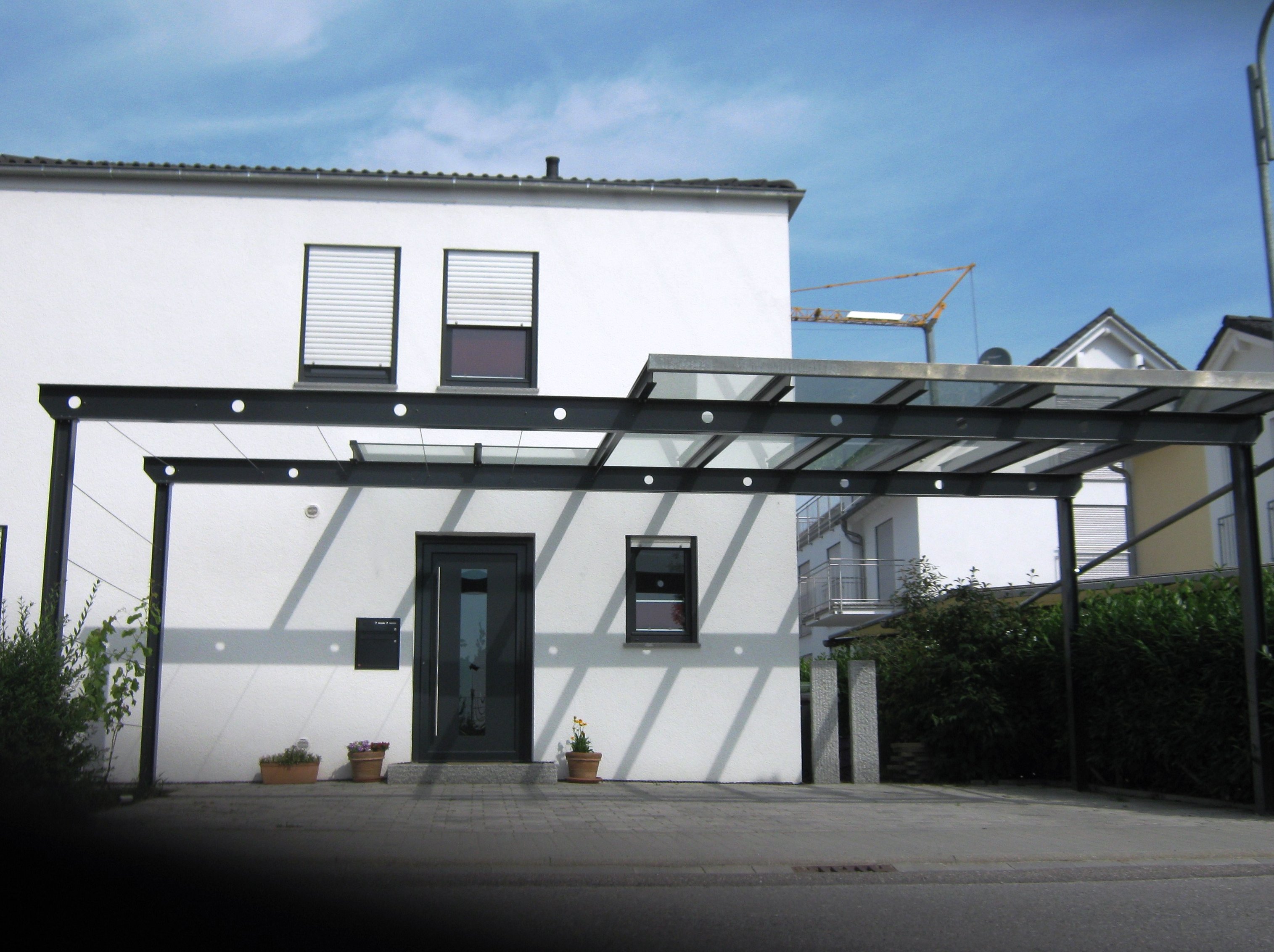 Doppelcarport Mit Glaseindeckung