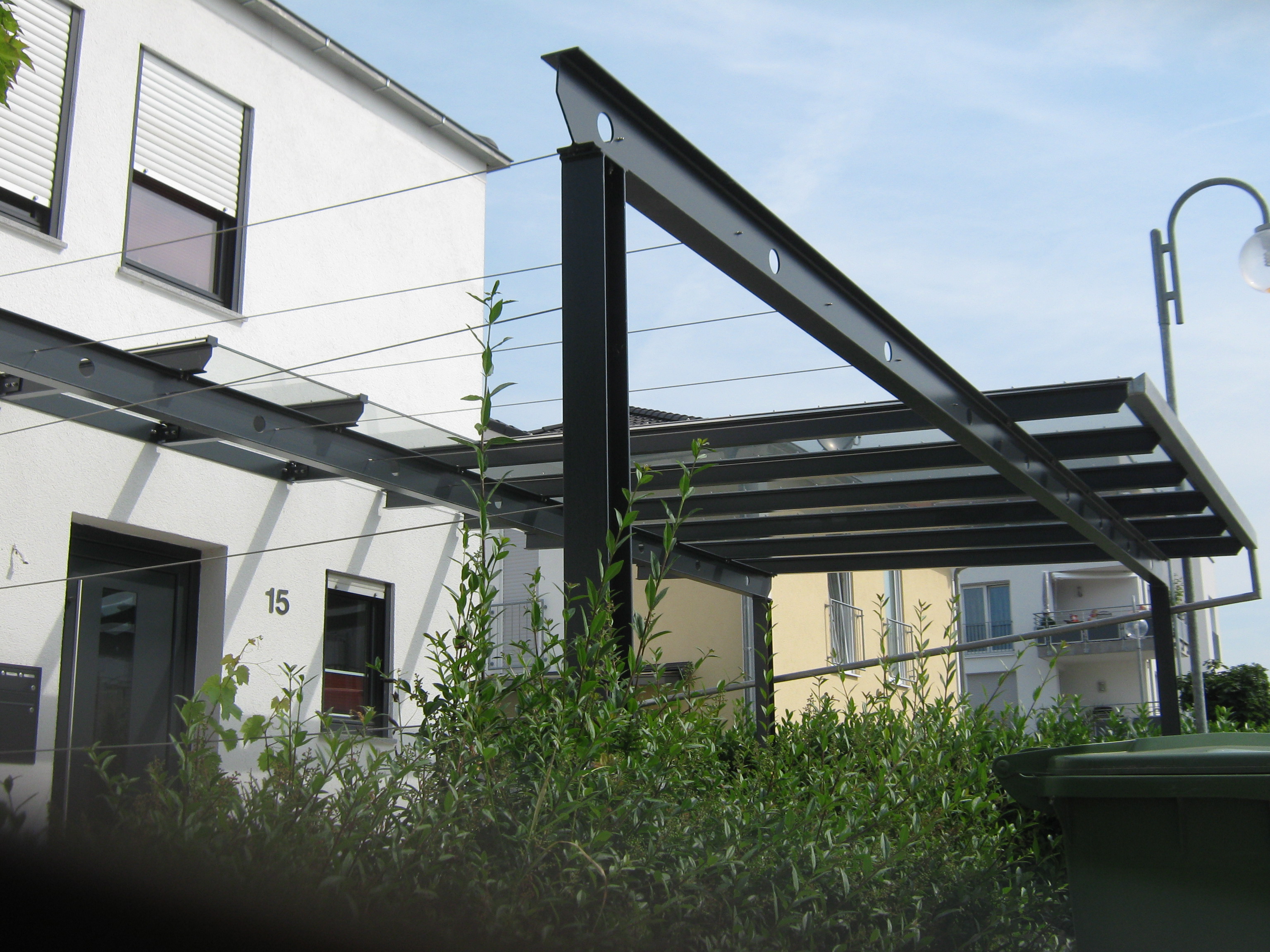 Doppelcarport Mit Glaseindeckung
