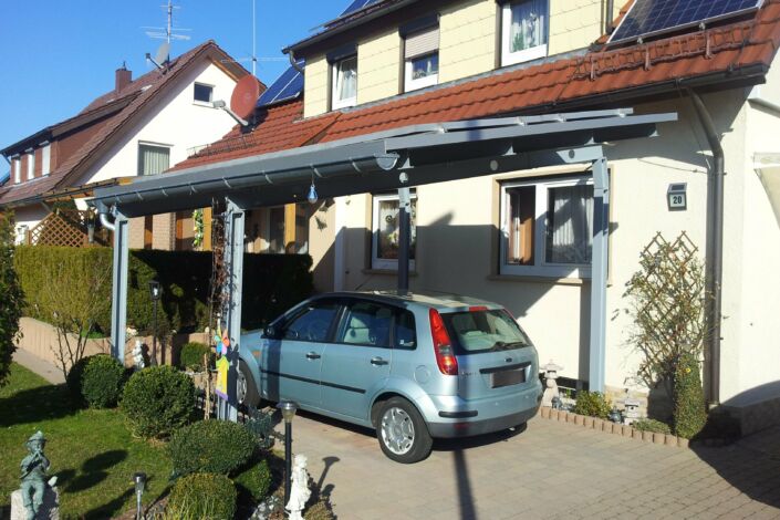 Carport Mit Dachtrapezblech