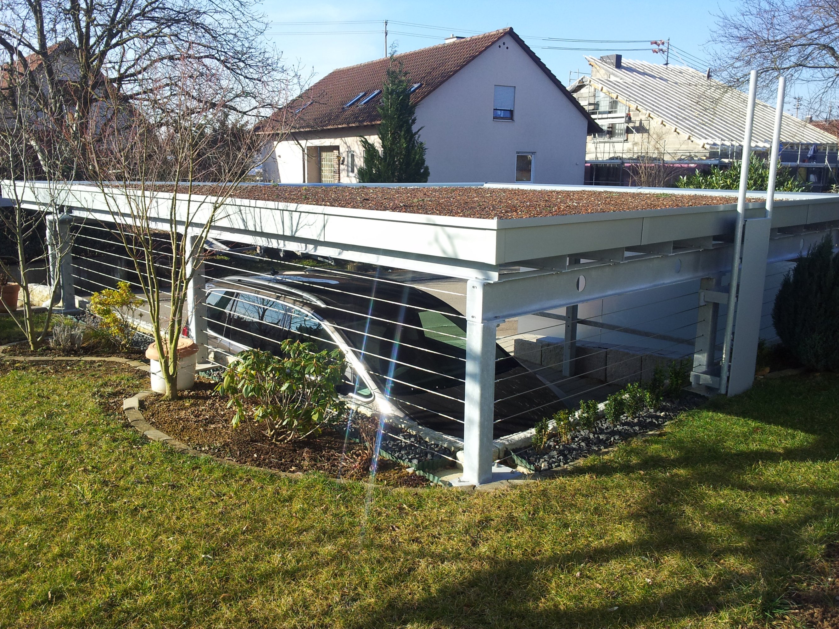 Carport Mit Dachbegrünung