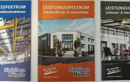 Neue Stahlbau Nägele Prospekte-Präsentationsmappe innen