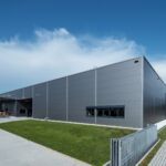 SF-Bau-Industriebau-Neubau Fertigungs- und Montagehalle mit Büro- und Außenanlagen-Leutenbach-Stahlbau-Schlüsselfertigbau