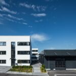 SF-Bau-Industriebau-Stahlbau-Neubau Büro mit Halle-Schlüsselfertigbau