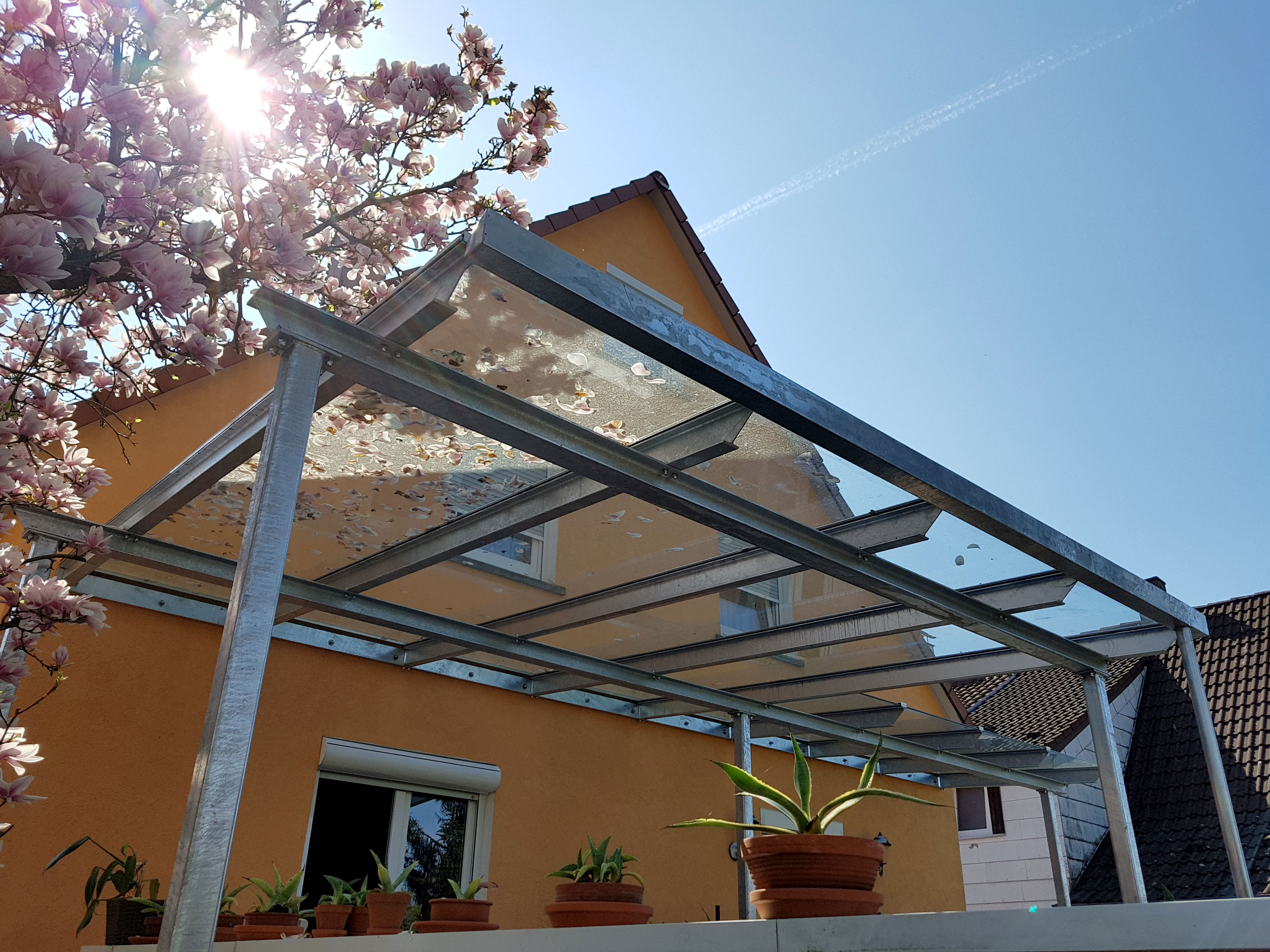 Balkon- und Terrassenüberdachung Eislingen - Stahlbau Nägele