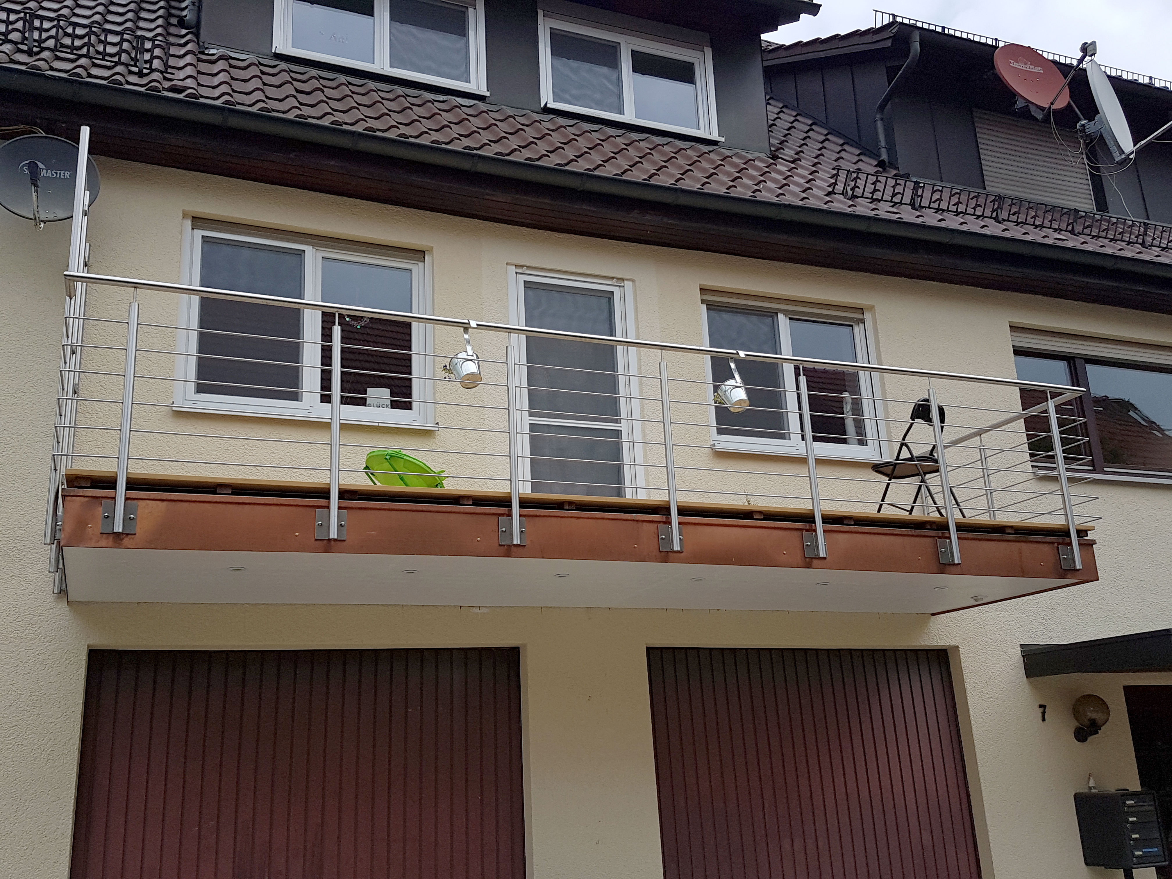 Balkongeländer mit Sichtschutz Faurndau | Stahlbau Nägele