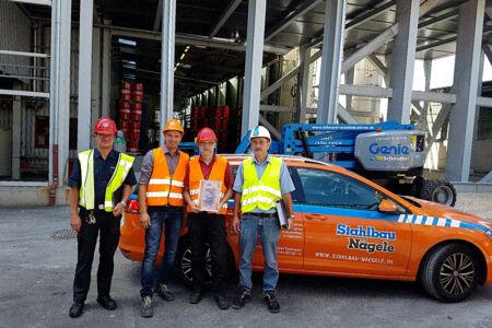 Stahlbau-Abnahme und Urkundenübergabe-Eislingen-Erweiterung Tanklager 34/2