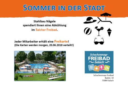 Freikarten Schachenmayr Freibad Salach-Beste Arbeitgeber