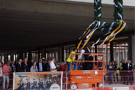 I-Bau-Richtfest-Heilbronn-Neubau Möbelhaus-Stahlbau-Komplettbau-Industriebau