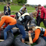 Stahlbau Nägele Azubi-Ausflug-Out & Back Sigmaringen-Floß bauen