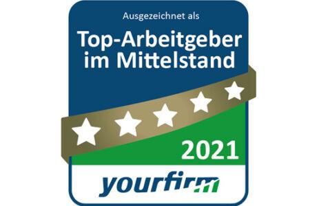 Die Jobbörse Yourfirm.de kürt die 1.000 „Top-Arbeitgeber im Mittelstand“. Wir sind einer davon! Yourfirm.de gibt den Kandidaten noch mehr Orientierung auf der Suche nach interessanten Arbeitgebern im Mittelstand