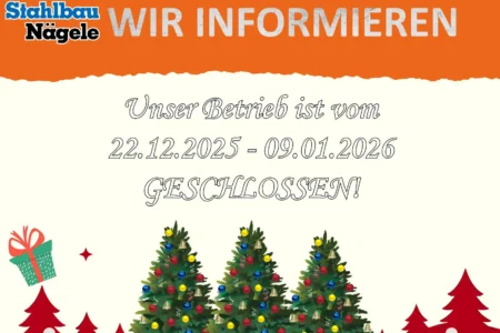 Betriebsruhe zum Jahreswechsel